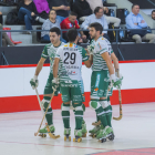 Jepi Selva celebrando un gol con sus compañeros.