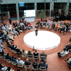 Participants a l'Assemblea Ciutadana pel Clima de Catalunya, al Campus de la Ciutadella de la Universitat Pompeu Fabra.