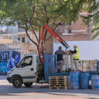 Imatge de l'inici de les obres a la Hispània a Reus.