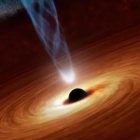Representació artística d'un forat negre.