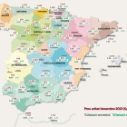 Mapa del preu de l’habitatge a l’Estat espanyol.