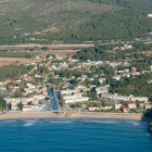 Vista aèrea de la platja de la Mora de Tarragona.