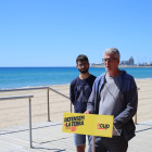 Els candidats de la CUP, Eloi Redón i Sergi Saladié.