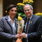 Carola Miró i Quim Torra el 23 d'abril de 2019