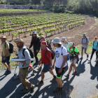 Una quarentena de persones recorren el curs del riu Gaià per defensar-ne el cabal ecològici el patrimoni natural