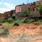 Terrenys on s'ubicarà el nou Arxiu Comarcal de la Conca després dels treballs arqueològics.