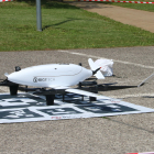 El dron utilitzat a Olot per transportar material a l'hospital.