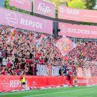 Imatge del partit entre el Nàstic i l'AD Ceuta.
