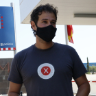 Carles Heredia a la sortida de la comissaria dels Mossos a Valls