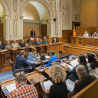 Imatge d’arxiu d’una de les darreres sessions plenàries que es va celebrar al Saló de Plens de la Diputació de Tarragona.