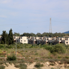 Cases unifamiliars a mig construir a la urbanització Mirador de l'Ebre de l'Aldea.