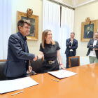 Signatura del protocol marc entre l’Ajuntament de Reus i la URV.