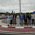 La presidenta de la Diputació de Tarragona, Noemí Llauradó i altres representants durant la inauguració.