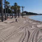 Platja de l'Ardiaca de Cambrils després dels treballs.