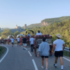 La comitiva dels Portants, l’any passat, a prop de Santes Creus.