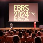 Una de les conferències del 16è Congrés Europeu de Recerca de Ratpenats celebrat a Tarragona.