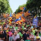 Imatge de la manifestació unitària de la Diada Nacional de l’Onze de Setembre a Tarragona.