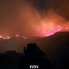 Imatge de l'incendi aquesta nit.