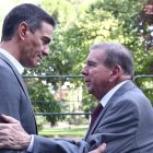 Pedro Sánchez i Edmundo González, avui al Palau de La Moncloa