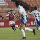 L’extrem del Nàstic Jaume Jardí durant el partit contra el Tarazona al Nou Estadi.