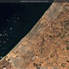 Imatge obtinguda pel satèl·lit Sentinel-2 de Copernicus de la franja de Gaza el 26 de setembre del 2024, gairebé un any després de l'inici de la guerra entre Hamàs i Israel