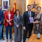 La consellera d'Economia i Finances, Alícia Romero, durant la visita a Tarragona.