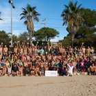 Participants de la 3a travessia solidària Oncoswim Tarragona.