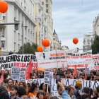 Imatge de la protesta a Madrid el 13 d'octubre.