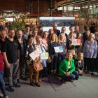 Representats dels comerços emblemàtics de Tarragona.