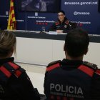 Montserrat Escudé, portaveu del cos dels Mossos, en la roda de premsa d'aquest divendres.