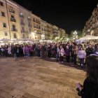 La manifestació pel 25-N va finalitzar a la plaça de la Font.