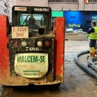 Imatge de la neteja dels carrers afectats per la DANA al municipi de Catarroja.