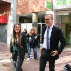 La portaveu de Junts per Catalunya al Congrés, Miriam Nogueras, amb el diputat per Tarragona, Josep Maria Cruset.