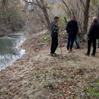 Marc Vilahur, director de Polítiques Ambientals, visitant els galatxo i illes de riu a l'Aubareda de Móra d'Ebre.