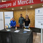 Fotografia de l’estand del GAP situat al Mercat del Carrilet aquest dimarts al matí.