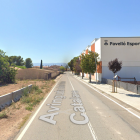 Imatge de l'Avinguda Països Catalans de Puigpelat, on s'ha accidentat el motorista