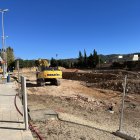 Part de les obres d'ampliació de l'Hospital Verge de la Cinta de Tortosa aturades per la troballa de restes patrimonials.