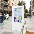 Una de les pantalles interactives ubicades als Mercats de Tarragona.