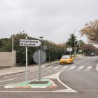 Senyalització que indica l'entrada a la urbanització de Blancafort