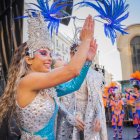 Entrada del Rei Carnestoltes i la Concubina a la plaça Corsini.