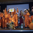 Imatge dels guanyadors a la millor carrossa del Morell.