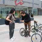 Imatge de les bicicletes 'Mou-te en verd' de la URV.