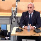 L'expresident de la Federació Espanyola de Futbol Luis Rubiales, declara en el judici contra ell a l'Audiència Nacional.