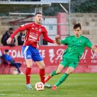 Ander Gorostidi durant el duel contra el Tarazona.