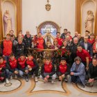 La plantilla del Reus Deportiu al Santuari de Misericòrdia.