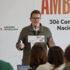El vicesecretari general de comunicació, Isaac Albert atén els mitjans al congrés d'ERC