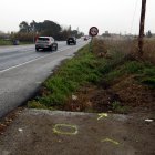 Punt de l'N-240 a Lleida on s'ha produït un atropellament mortal.