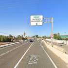 Imatge de l'N-430 al seu pas per Alcanar