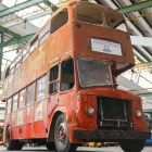 Imagen del autobús Leyland Titan de 1957 que se guardó hasta 2024 en un almacén de Bellpuig.