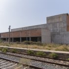 Imatge del 2023 de l’esquelet del Teatre Auditori, les obres no han avançat des de llavors.